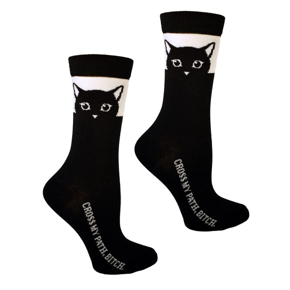 Cross My Path Womens Sock