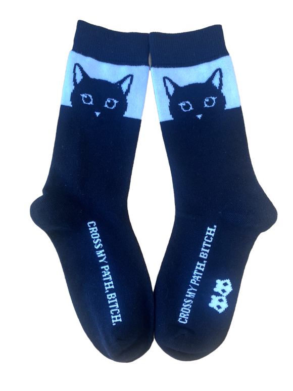 Cross My Path Womens Sock