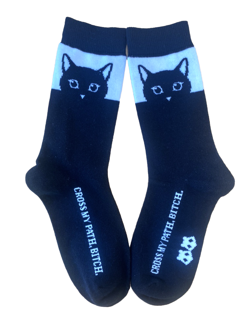 Cross My Path Womens Sock