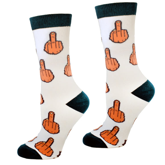 Middle Finger Womens Socks