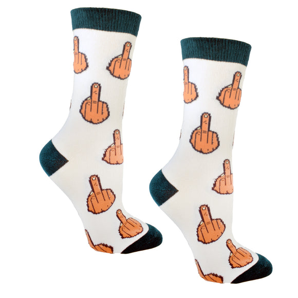 Middle Finger Womens Socks