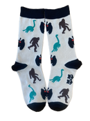 Bigfoot, Nessie and Mothman Women's Socks and Car Coasters Gift Basket-2