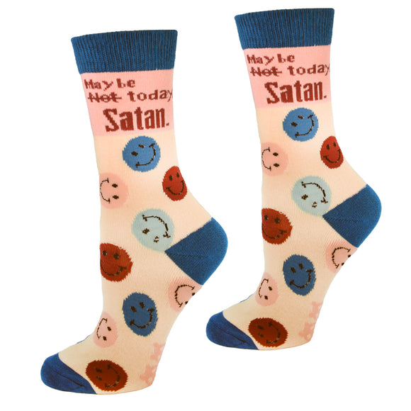 Maybe Today Satan Womens Socks
