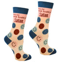 Maybe Today Satan Womens Socks-1