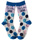 Maybe Today Satan Womens Socks-4