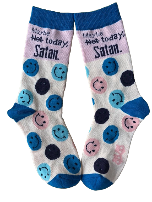 Maybe Today Satan Womens Socks