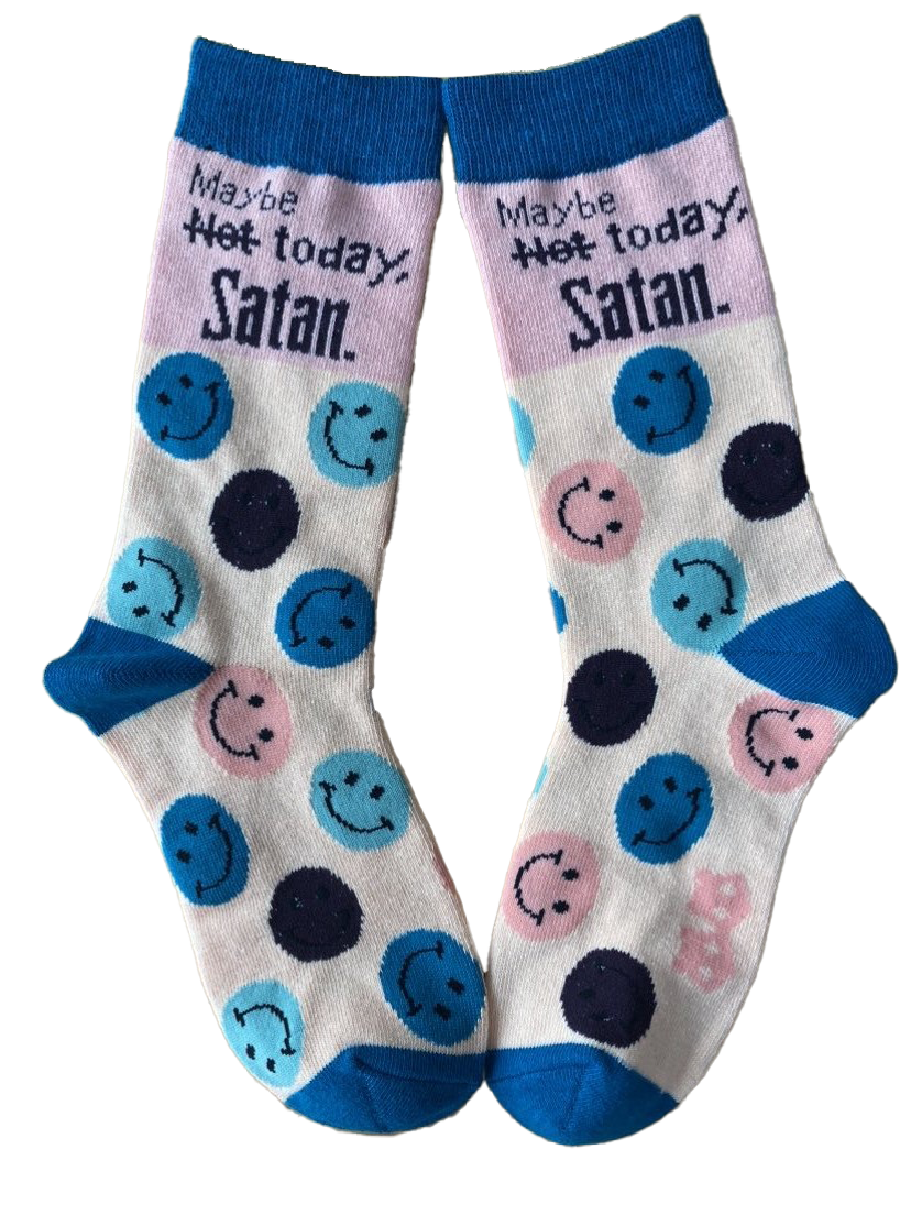 Maybe Today Satan Womens Socks