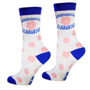Emotionally Exhausted Womens Socks-2