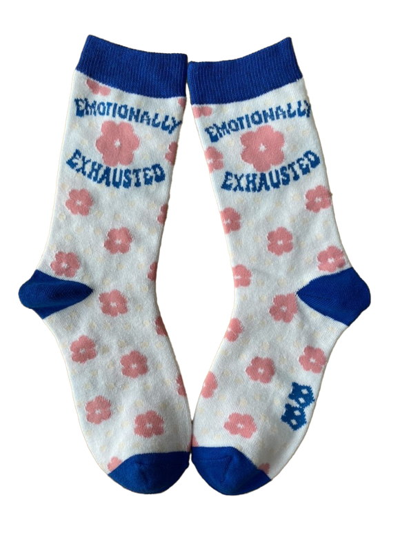 Emotionally Exhausted Womens Socks