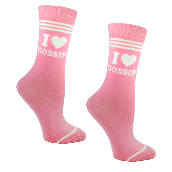 I Love Gossip Womens Socks