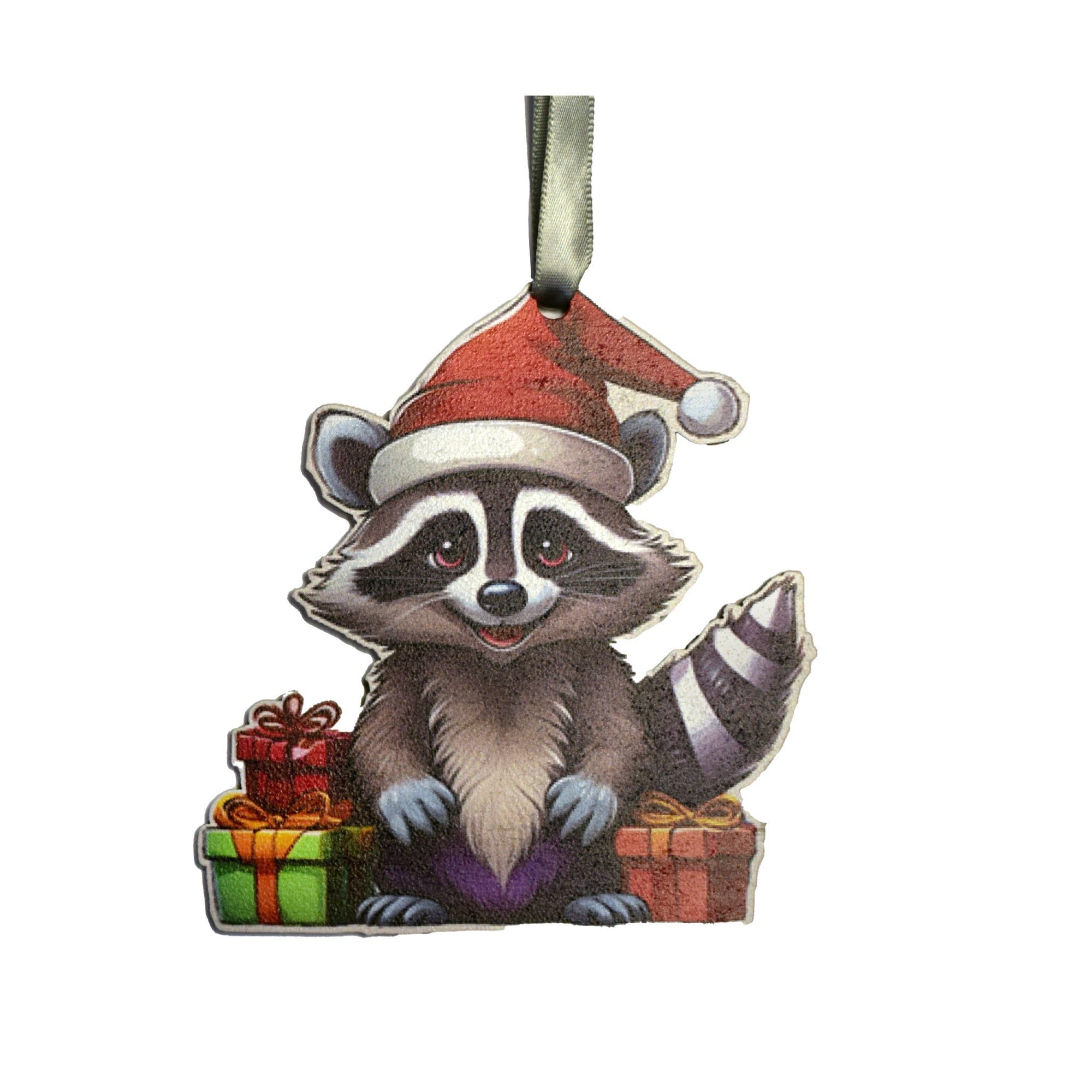 Christmas Raccoon Ornament