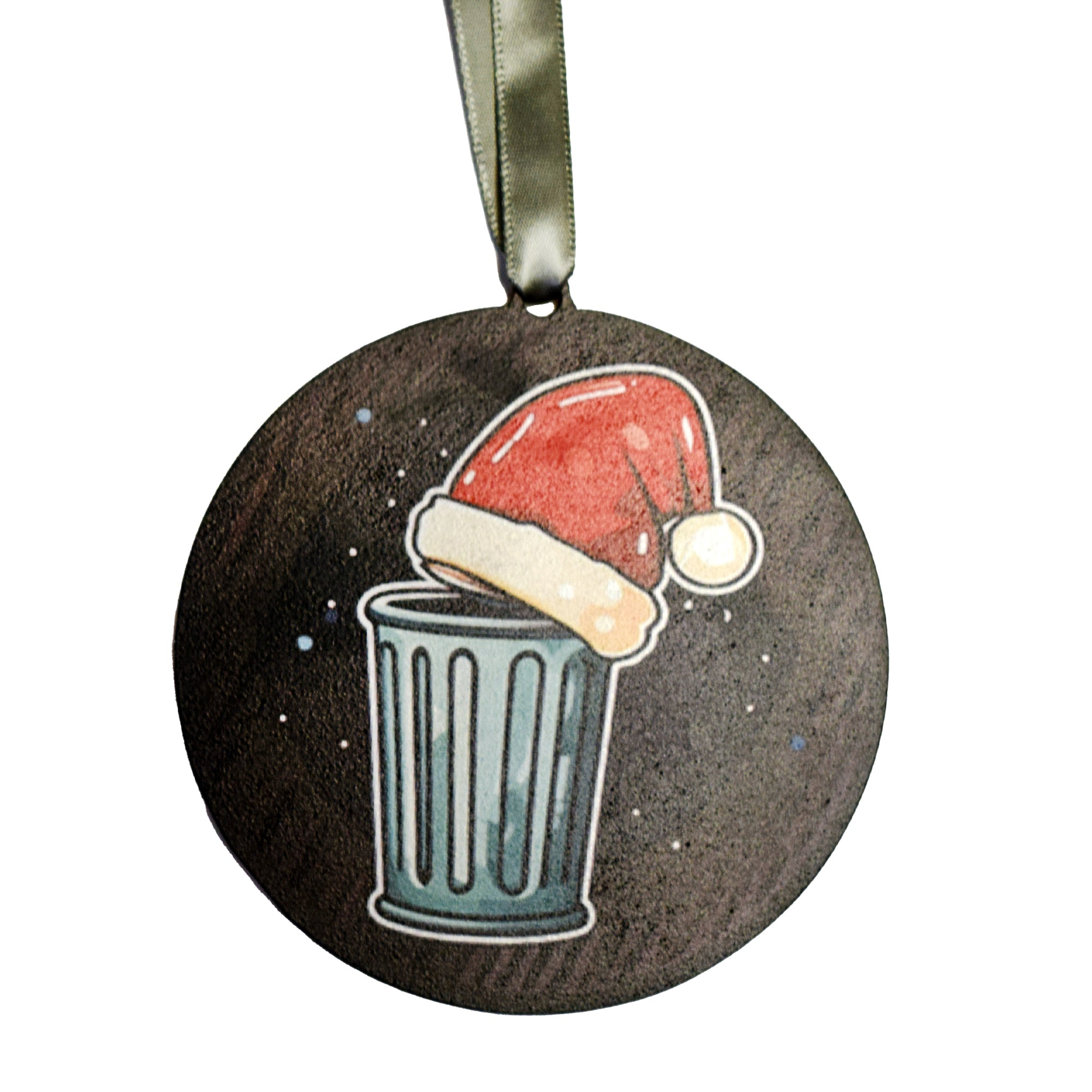 Christmas Trashcan Ornament