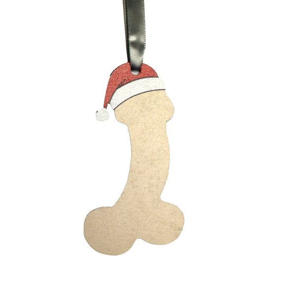 Penis with  Santa Hat Ornament