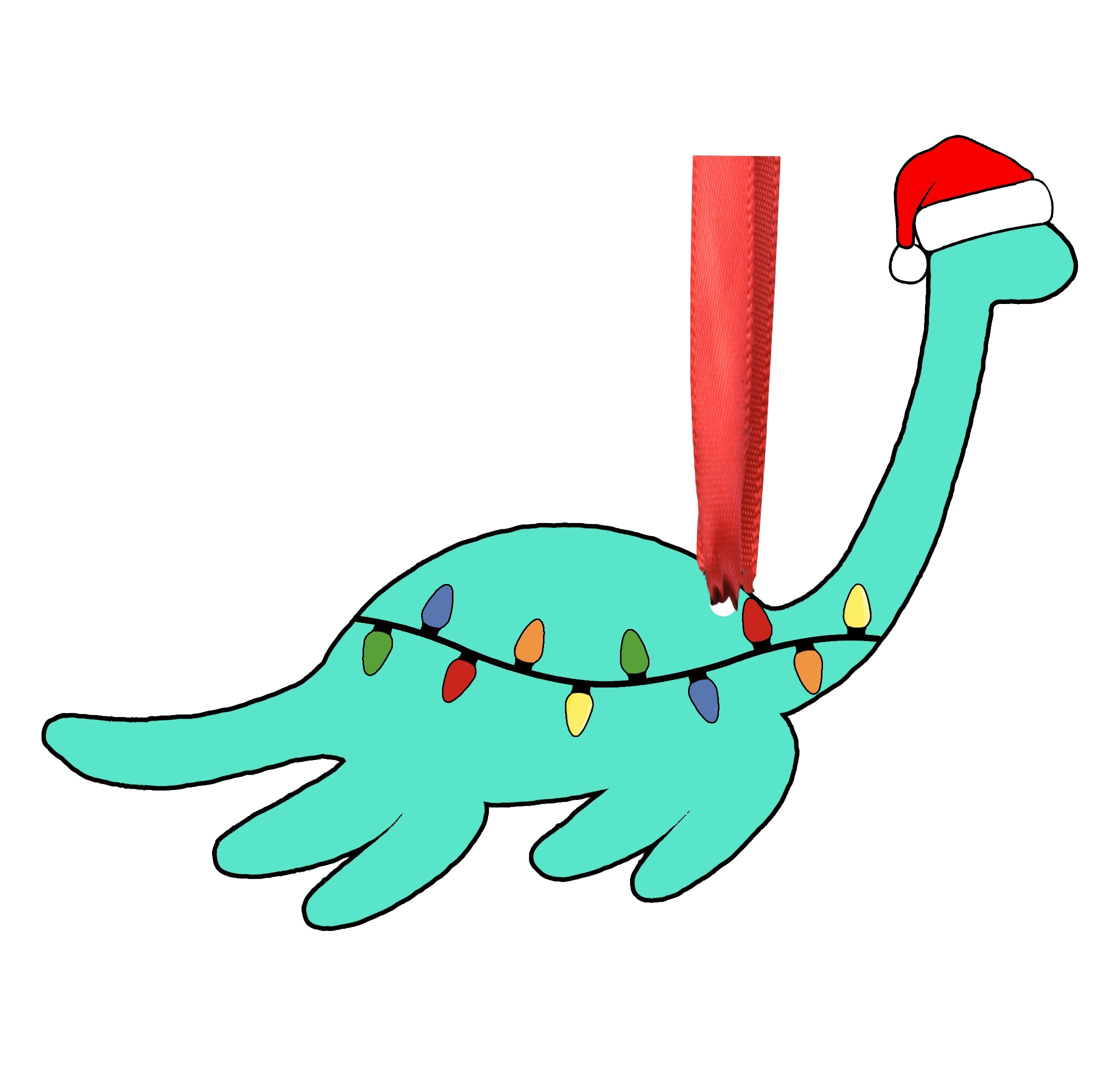 Christmas Nessie Ornament