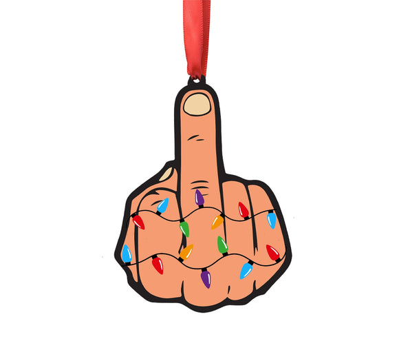 Middle Finger Ornament