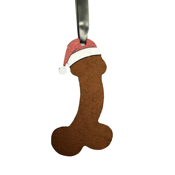 Penis with Santa Hat Ornament