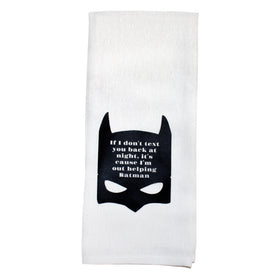 I'm Out Helping Batman Tea Towel