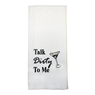 Talk Dirty to Me Martini Tea Towel