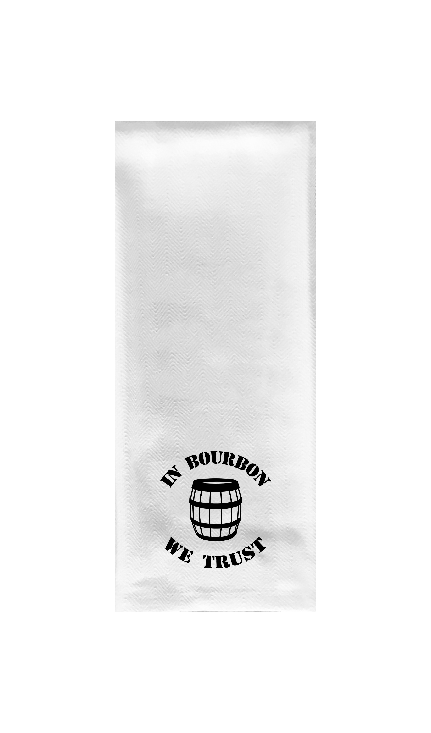 In Bourbon We Trust Tea Towel