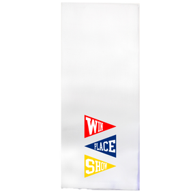 Win Place Show Printed Color Tea Towel