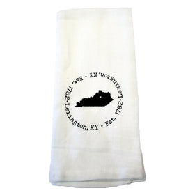 Round Lexington Kentucky City Towel