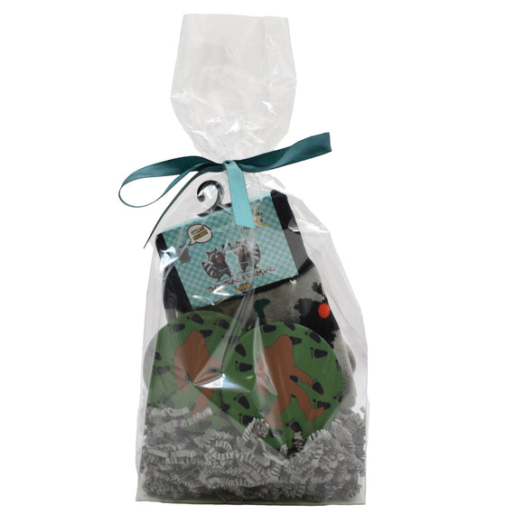 Bigfoot, Nessie and Mothman Women's Socks and Car Coasters Gift Basket