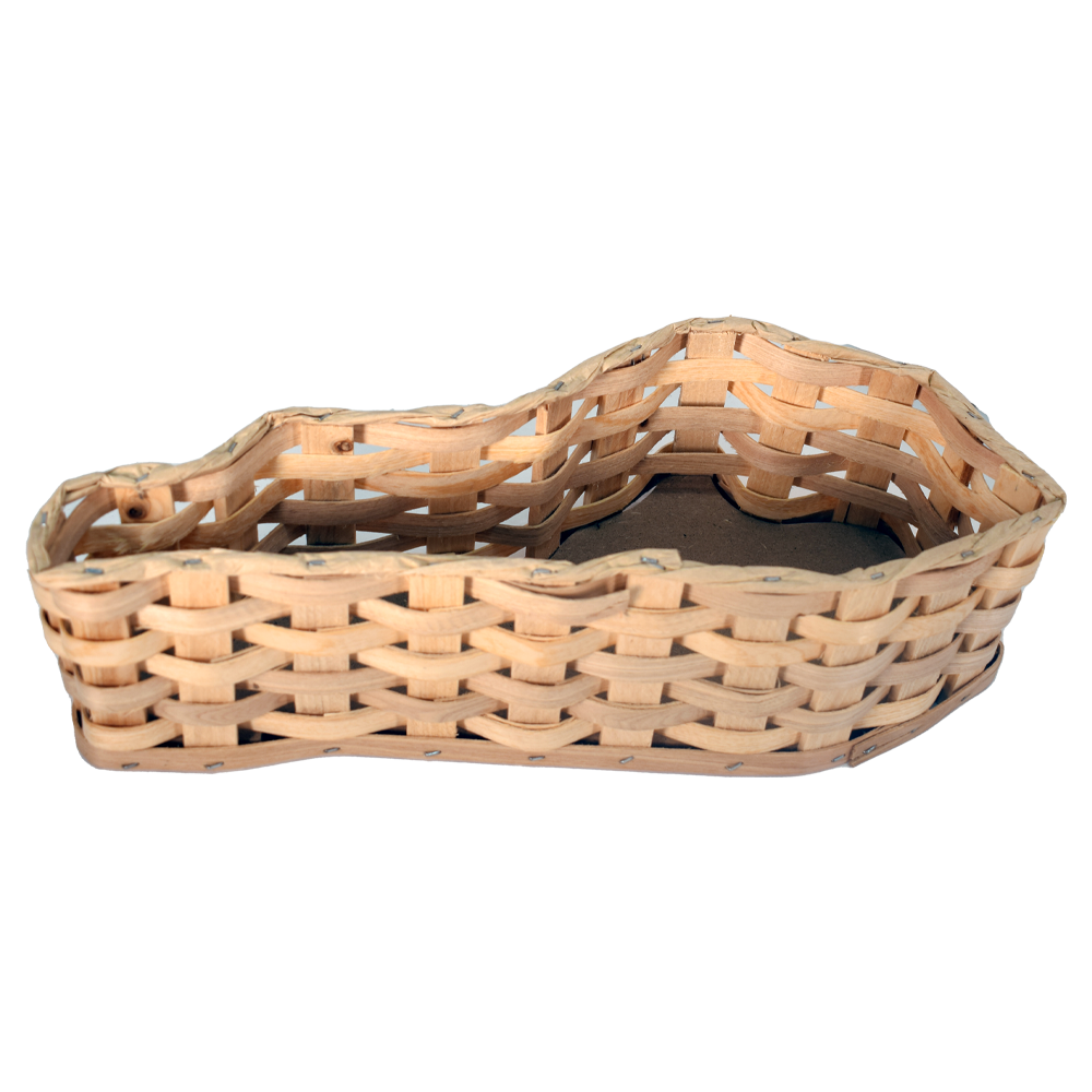 Kentucky Shaped Wooden Basket