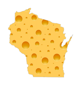 Wisconsin Cheese Wooden Magnet