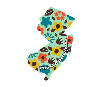 New Jersey the Garden State Wooden Magnet