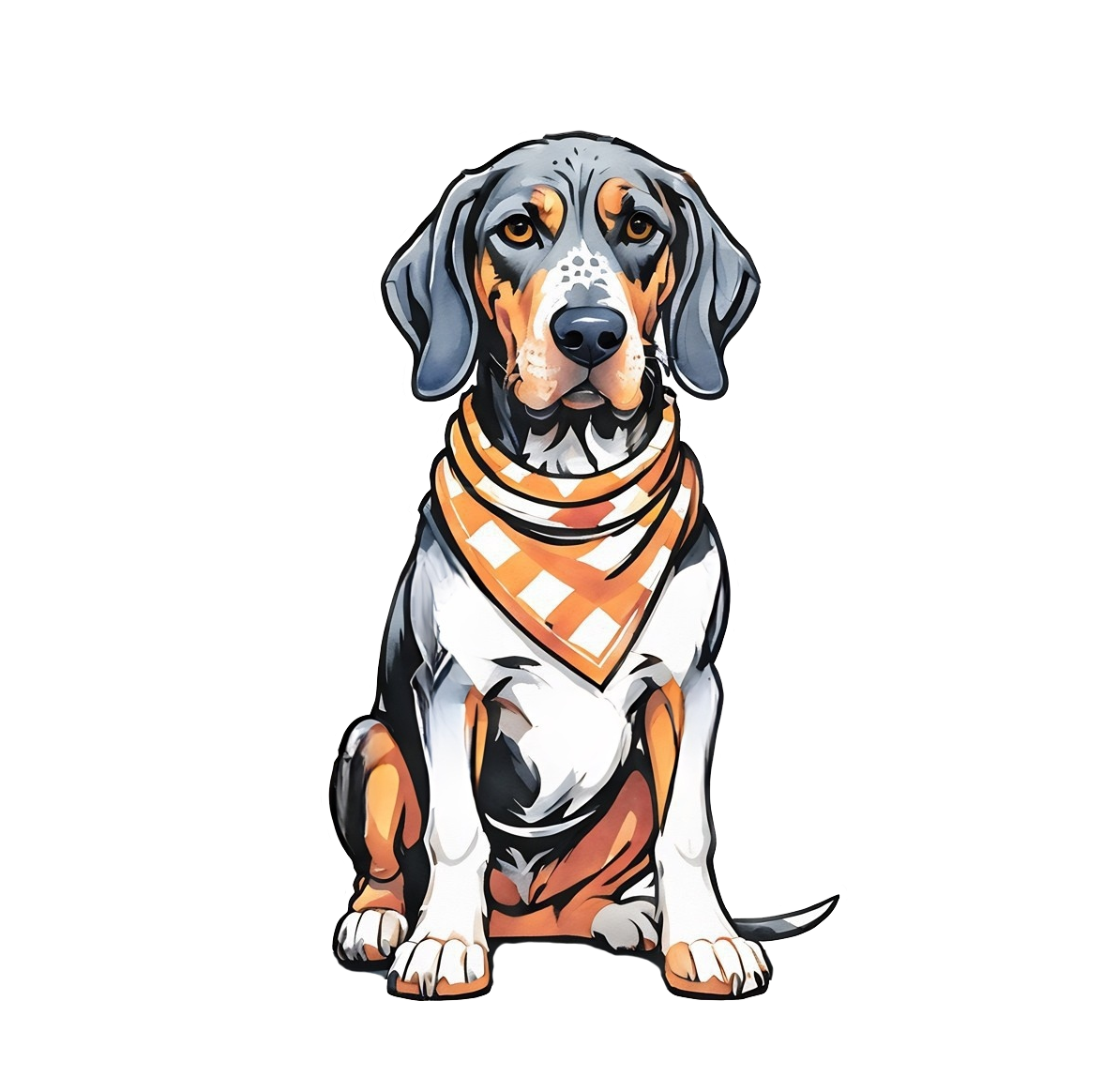 Tennessee Bluetick Coonhound Wooden Magnet