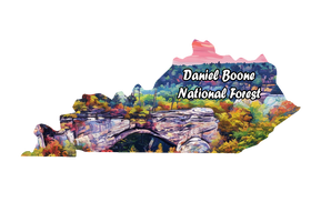 Daniel Boone National Park Wooden Magnet