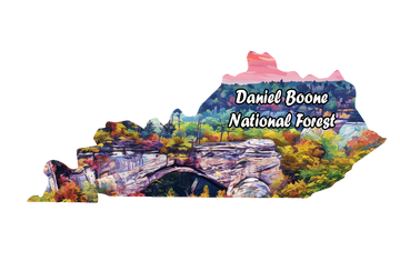 Daniel Boone National Park Wooden Magnet