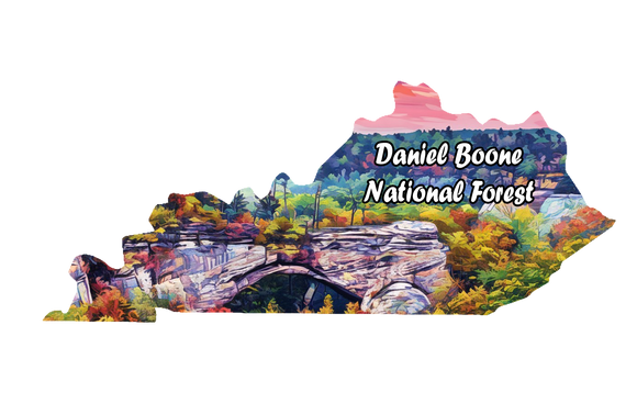 Daniel Boone National Park Wooden Magnet