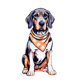 Tennessee Bluetick Coonhound Wooden Magnet