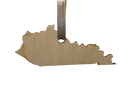 Kentucky Shaped Louisville Script Wooden Ornament-2