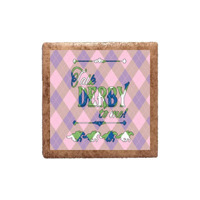 Talk Derby to Me on Plaid Magnet