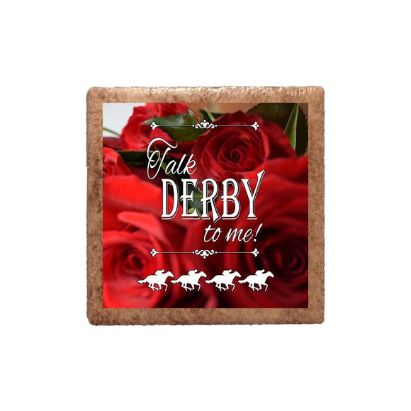 Talk Derby To Me with Roses Magnet