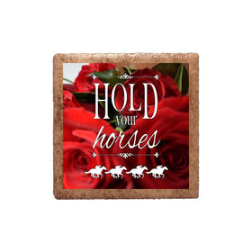 Derby Hold Your Horses with Roses Magnet