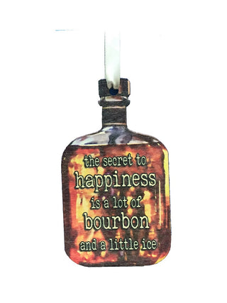 Secret to Happiness Wooden Ornament