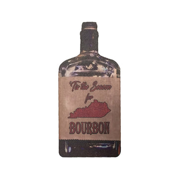 Tis the Season For Bourbon Wooden Magnet