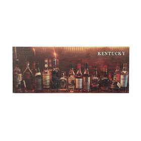 Bourbon Bottles Wooden Magnet