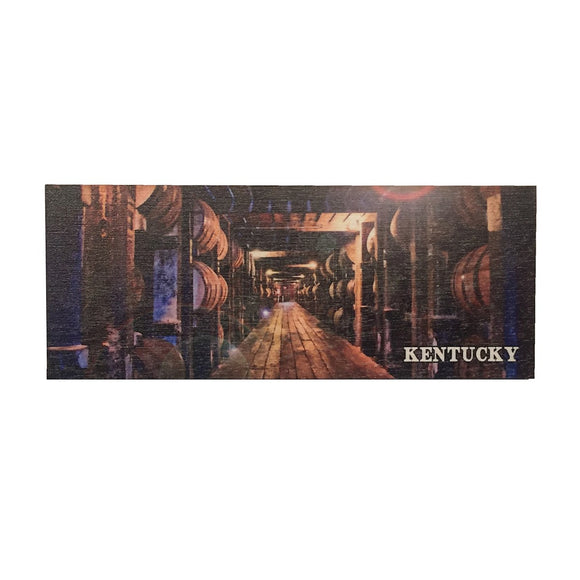 Bourbon Rick House Wooden Magnet