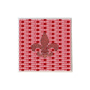 Red Paisley Fleur de Lis Shape on Cardinals Coaster-1