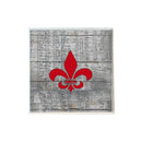 Red Fleur de Lis on Music Coaster-1
