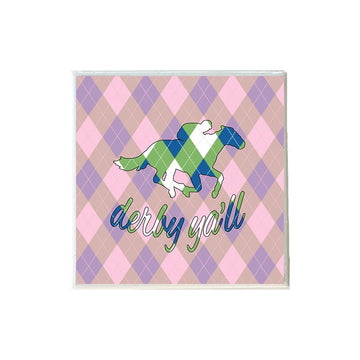 Derby Yall  on Plaid