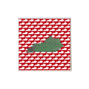Green Kentucky Shape on Red White Ky Shapes Coaster-1