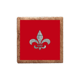 Music Fleur de Lis on Red Magnet
