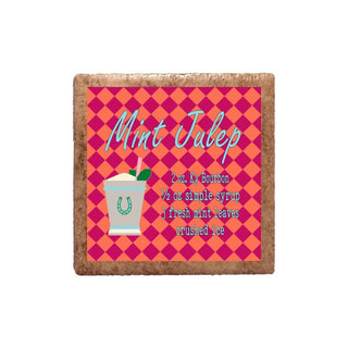 Mint Julep Recipe Derby Ceramic Magnet