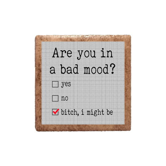 Are You In a Bad Mood Ceramic Magnet