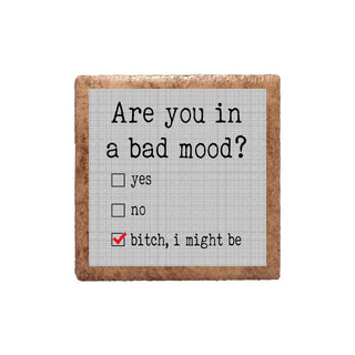 Are You In a Bad Mood Ceramic Magnet